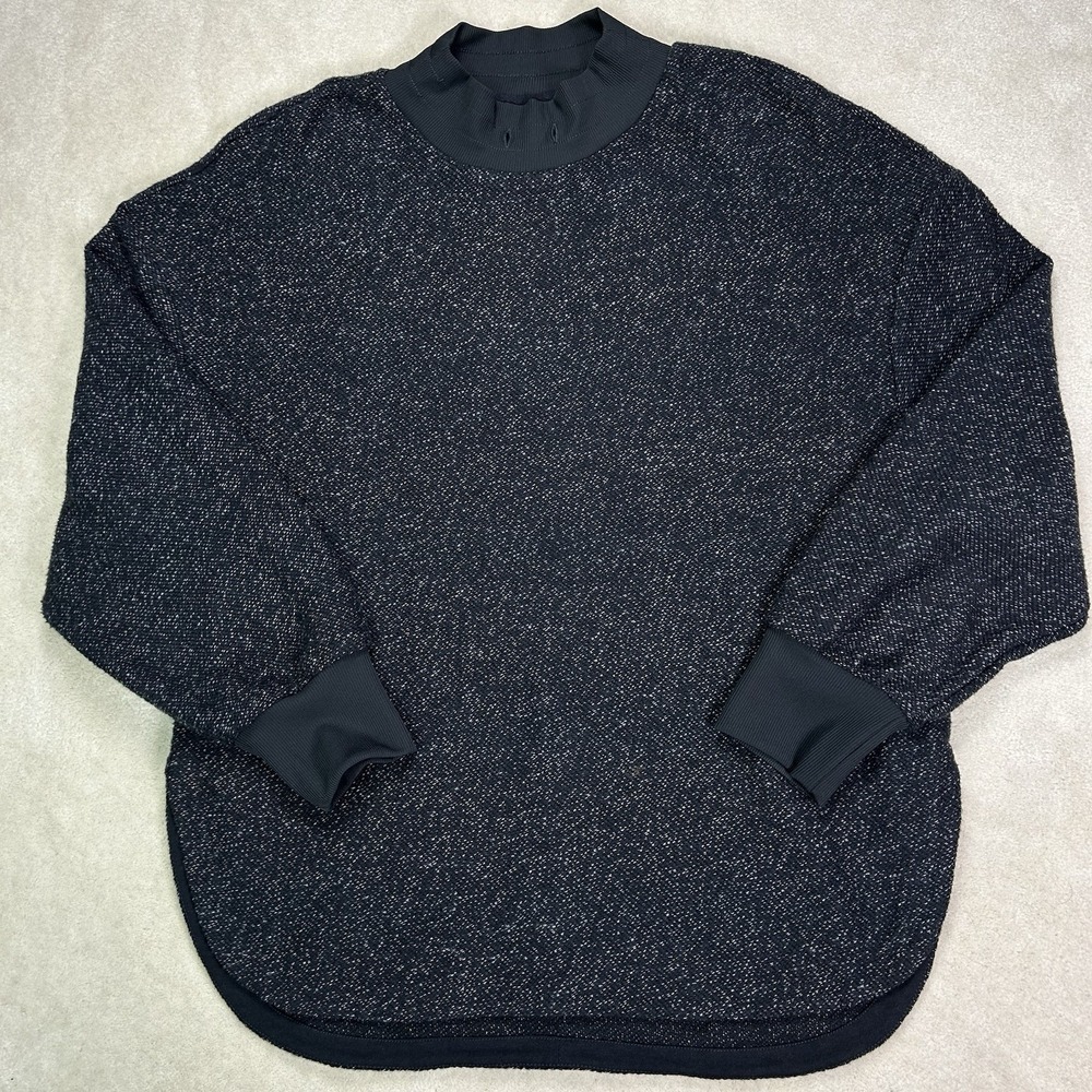 Varley Charcoal Marl Knit Pullover Sullivan Sweatshirt Women's XL Sweater
